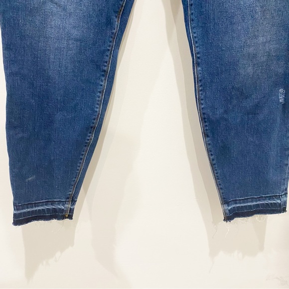 SPANX Blue Distressed Denim Leggings Jeggings Size Small - Picture 6 of 7